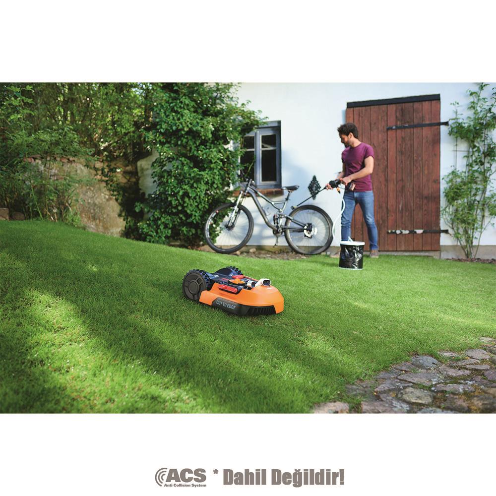 WORX WR147E.1 20Volt 4.0Ah. 20CM LANDROID Tam Otonom Kömürsüz Çim Biçme Robotu - . Görsel