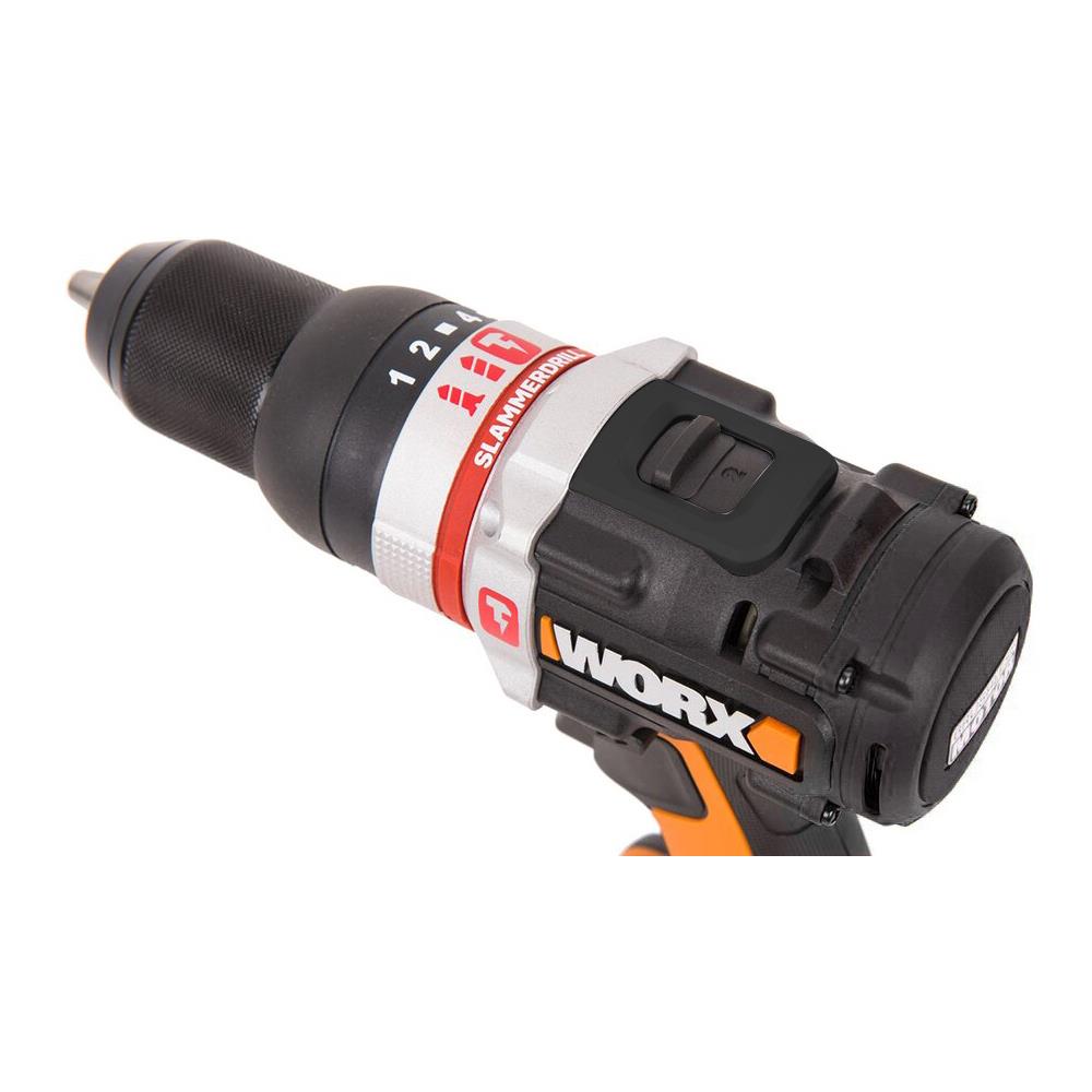 WORX WX-JCR 20Volt/2.0Ah Li-ion Çift Akülü Kömürsüz Profesyonel Darbeli Şarjlı Matkap - . Görsel