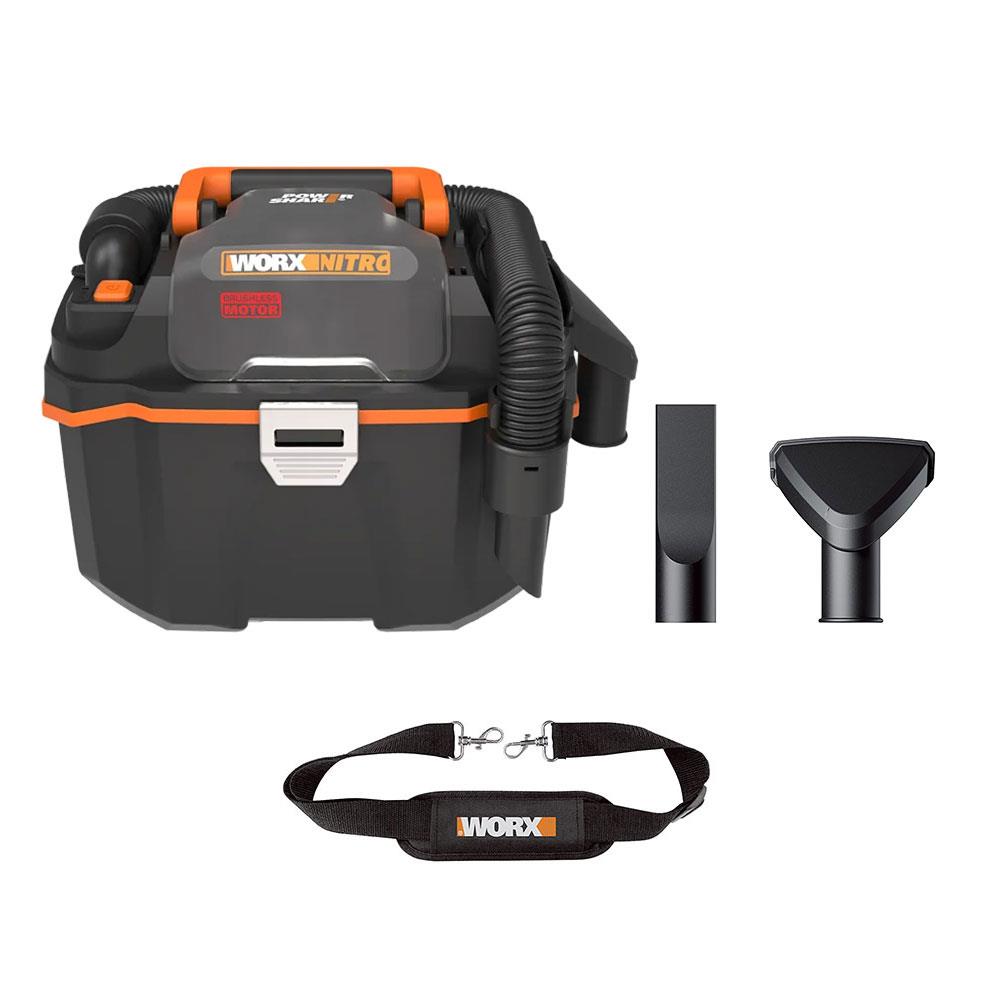 WORX WX031.9 20Volt 200W/16Kpa Li-ion Kömürsüz Flexi Esnek Hortumlu Islak/Kuru Süpürge & Üfleme (Akü Dahil Değildir) - . Görsel
