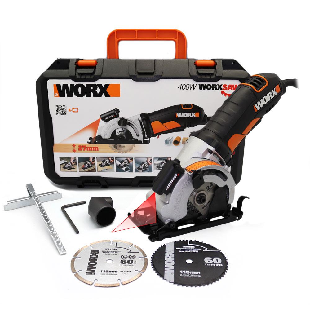 WORX WX426 400Watt Profesyonel Çok Amaçlı Lazerli Daire Testere - . Görsel