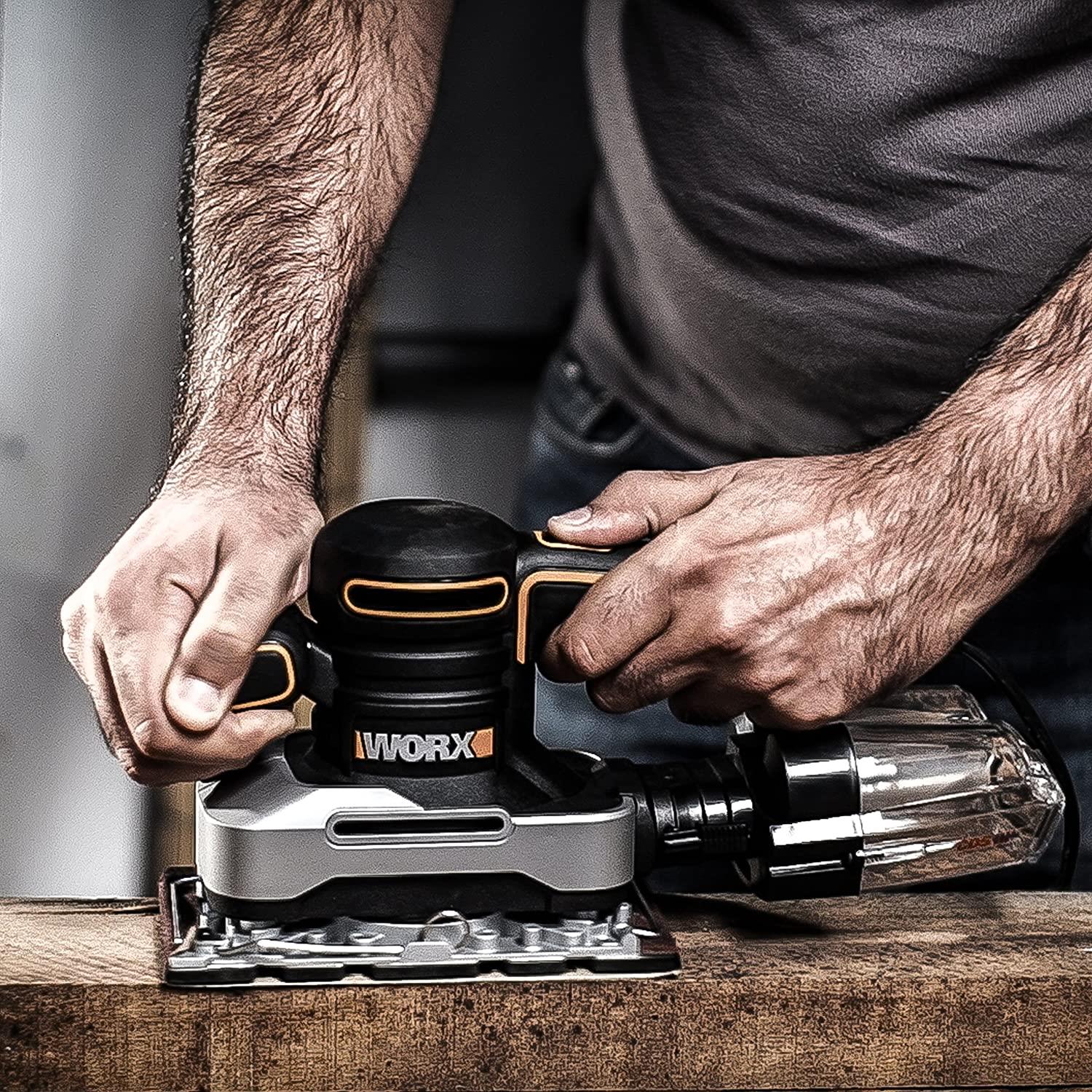 WORX WX642.1 270Watt Profesyonel Devir Ayarlı Titreşimli Zımpara - . Görsel