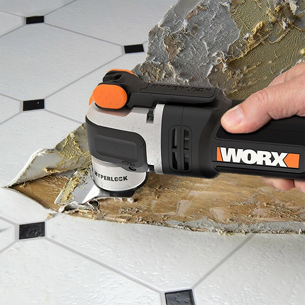 WORX WX681 450Watt Profesyonel Çok Amaçlı Devir Ayarlı Kesme Raspalama ve Zımpara + 39 Adet Aksesuar - . Görsel