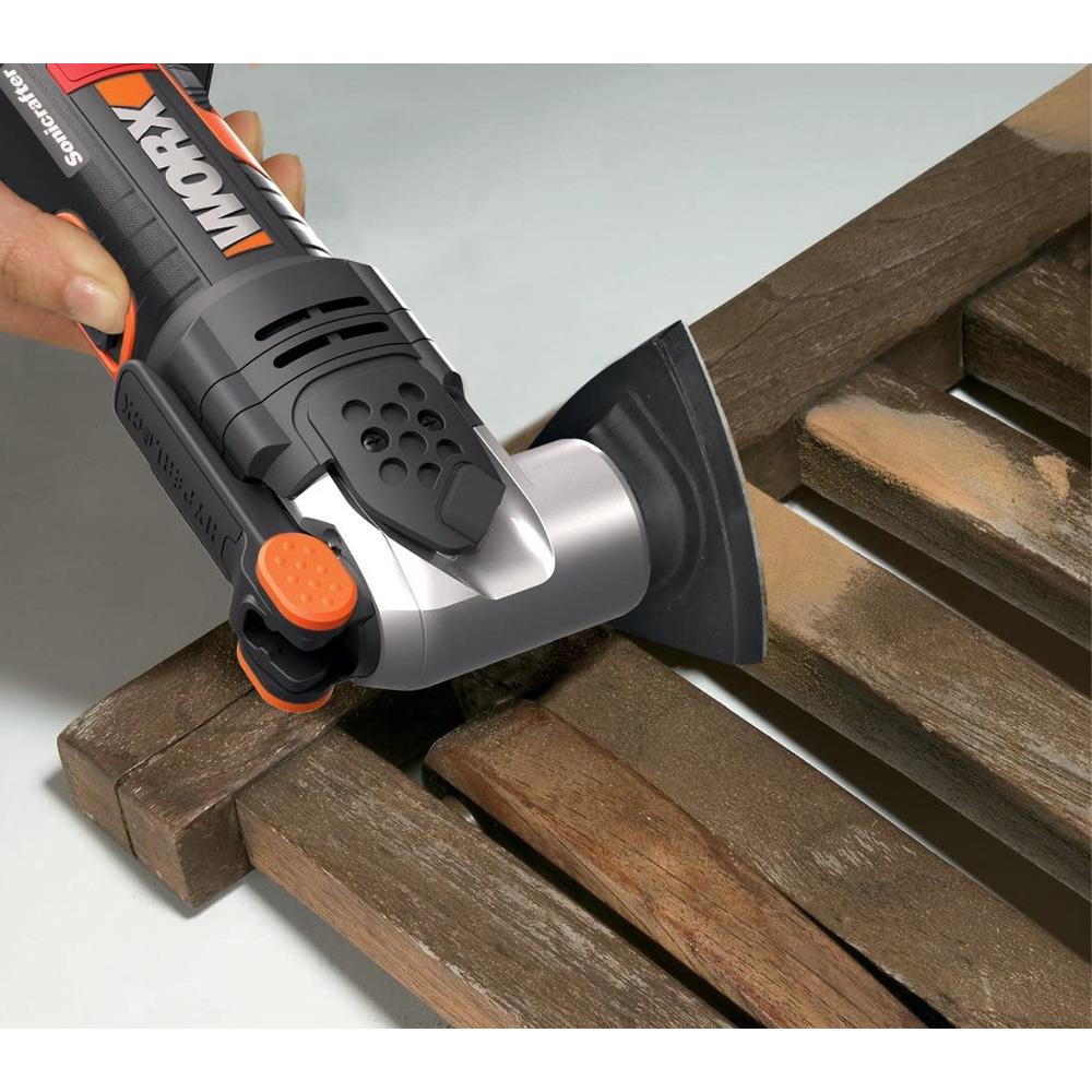 WORX WX696 20Volt 2.0Ah. Li-ion Profesyonel Çok Amaçlı Devir Ayarlı Şarjlı Kesme, Raspalama ve Zımpara - . Görsel