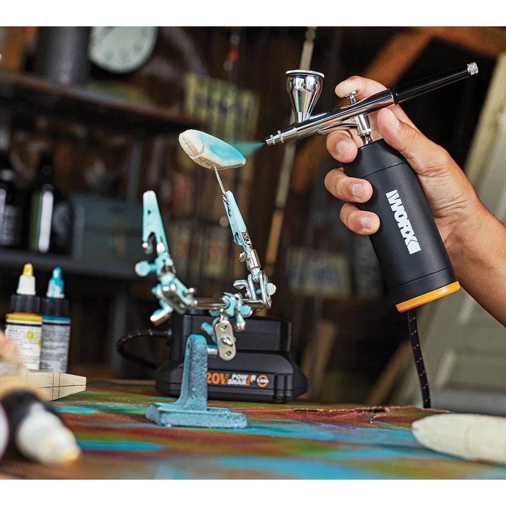 WORX WX742.9 MAKERX 20Volt Profesyonel Mini Air Brush Boya Tabancası (Akü Dahil Değildir) - . Görsel