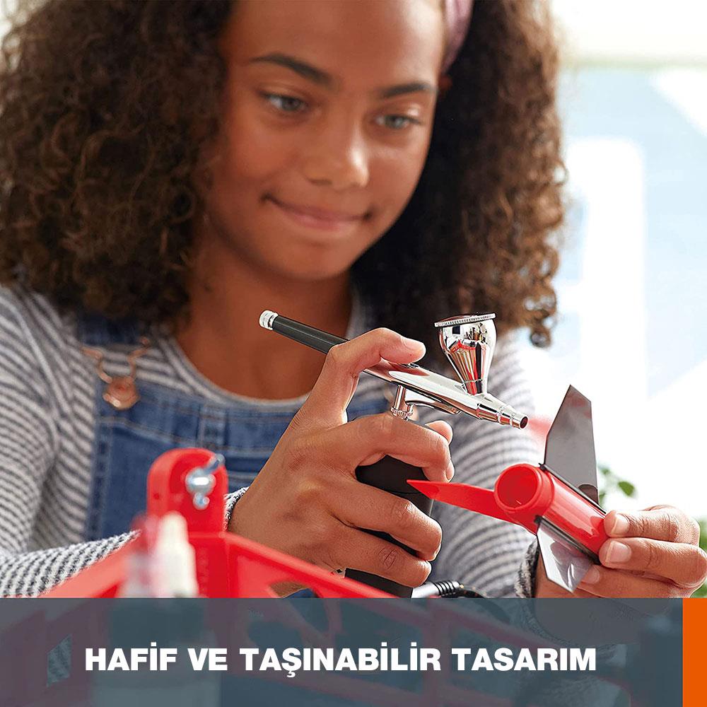 WORX WX742.9 MAKERX 20Volt Profesyonel Mini Air Brush Boya Tabancası (Akü Dahil Değildir) - . Görsel