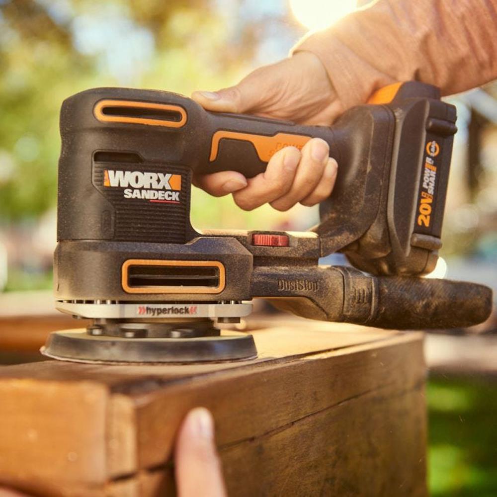 WORX WX820 20Volt 2.0Ah. Li-ion Profesyonel Devir Ayarlı Çok Amaçlı Şarjlı Zımpara - . Görsel