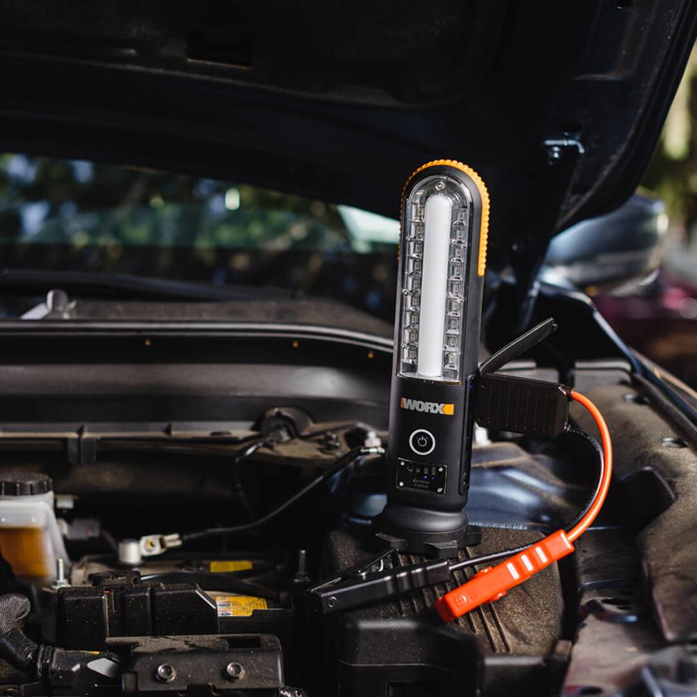 WORX WX852.1 12V 500Amp Lityum-Polymer Akü Takviye + Powerbank + Led Lamba - . Görsel