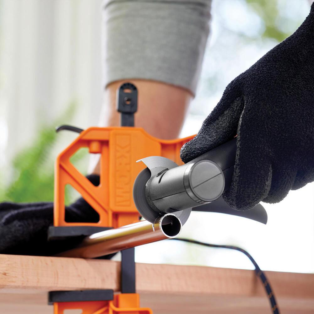 WORX WX990 MAKERX 20Volt 2.0Ah. Kömürsüz Profesyonel Gravür + 50MM Açılı Avuç Taşlama Kombo Set + 39 Parça aksesuar - . Görsel